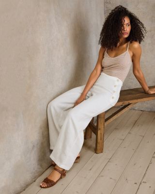 Rio Linen Sailor Pants | Garnet Hill