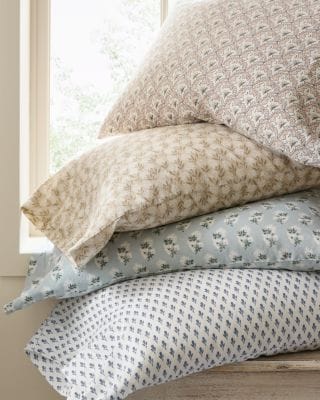 Artful Hemstitched Linen & Organic-Cotton Sheets | Garnet Hill