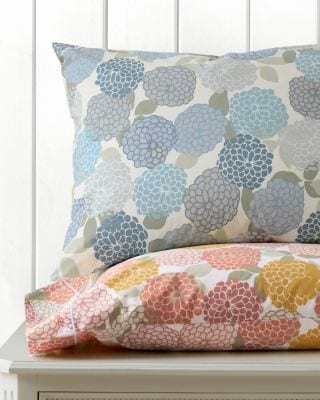 Zinnia Classic Satin-Stitch Organic-Cotton Percale Sheet Set