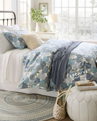 Zinnia Classic Satin-Stitch Organic-Cotton Percale Duvet Cover
