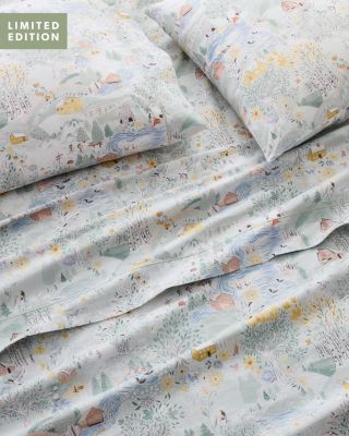 Franconia Classic Satin-Stitch Organic-Cotton Percale Sheet Set