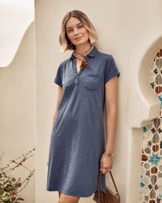 Women's soft cotton polo 2024 dress