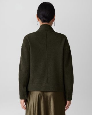 EILEEN FISHER Lightweight Boiled Wool Jacket | Garnet Hill