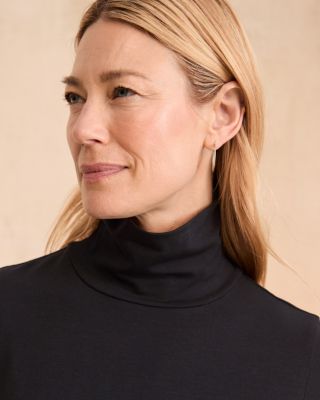 EILEEN FISHER Jersey-Knit Turtleneck Dress | Garnet Hill