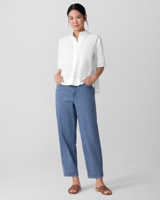 EILEEN FISHER Organic-Cotton & Recycled-Cotton Stretch Ankle