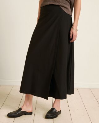 irene Silk Georgette Crepe V-Neck Top | EILEEN FISHER