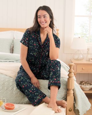 Wildwood Knit Short-Sleeve Sleep Shirt | Garnet Hill