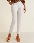 Salt-Washed Straight Chino Ankle Pant