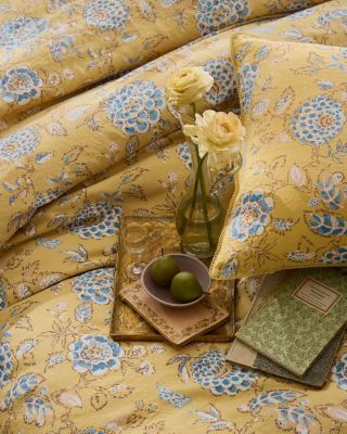 Elise Heirloom European Linen Duvet Cover | Garnet Hill