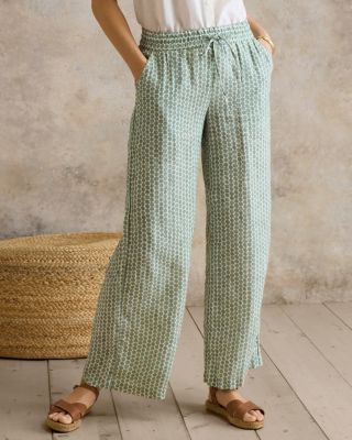 Hable Linen Wide-Leg Pants | Garnet Hill