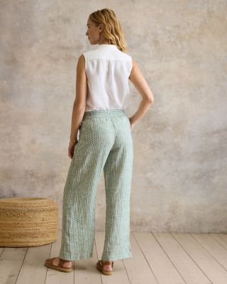 Hable Linen Wide-Leg Pants | Garnet Hill