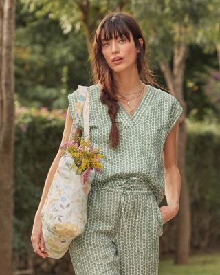 Hable Linen Tote | Garnet Hill