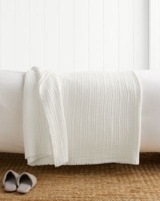 Garnet Hill Ripple Blanket - Thumbnail 2