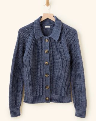 Isle Linen & Cotton Relaxed Cardigan | Garnet Hill