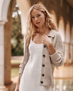 Isle Linen & Cotton Relaxed Cardigan