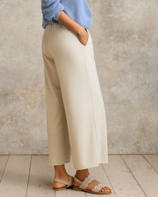 EILEEN FISHER Lightweight Ponte Wide Ankle Pants | Garnet Hill
