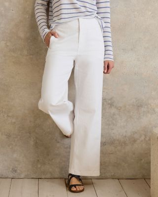 EILEEN FISHER Organic-Cotton Stretch-Denim Wide-Leg Jeans | Garnet
