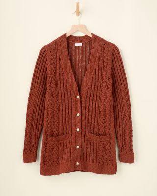 Organic-Cotton Boyfriend Cardigan | Garnet Hill