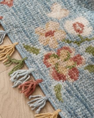 Calliope Floral Hand-Knotted Wool Rug | Garnet Hill