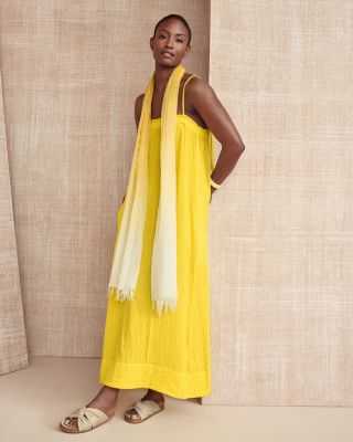gauze dress Organic Reversible Dress It is well L.A EILEEN FISHER Striped Organic-Cotton Gauze