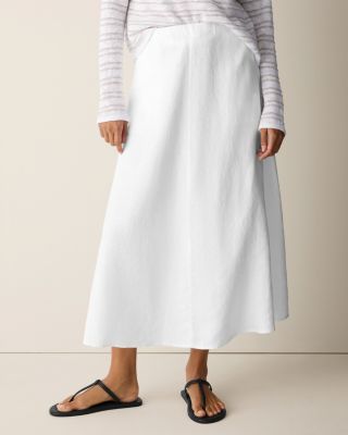 EILEEN FISHER Organic-Linen Circle Skirt | Garnet Hill