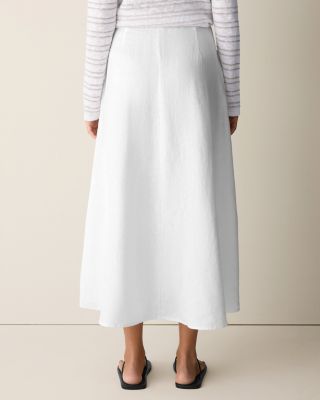 EILEEN FISHER Organic-Linen Circle Skirt | Garnet Hill