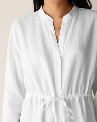 garnet hill linen shirt dress Linen Shirtdress