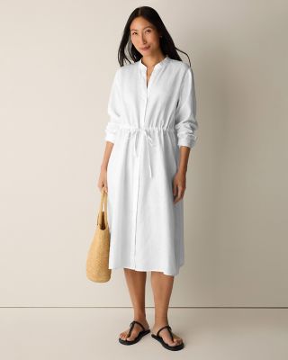 a line dress images Tie Halter Neck A-Line Poplin Midi Dress – shopaleena main image 0
