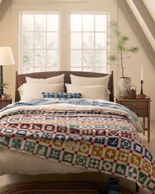 Garnet Hill x Pendleton White Mountains Blanket | Garnet Hill