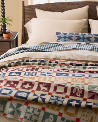 Garnet Hill x Pendleton White Mountains Blanket | Garnet Hill