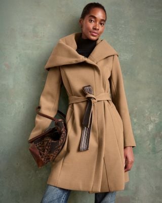 Cole Haan Belted Asymmetrical Coat | Garnet Hill