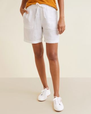 Women's 100% European Linen Shorts