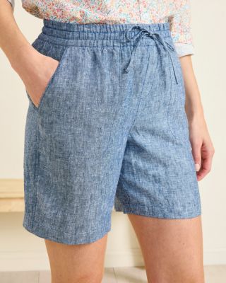 【美品】POSTELEGANT FINE COTTON TWILL SHORTS Sunflower Pleated Cotton-Twill Shorts - IT 52/XL | Coggles