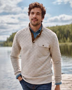Men's Faherty Epic Quilted Fleece Pullover