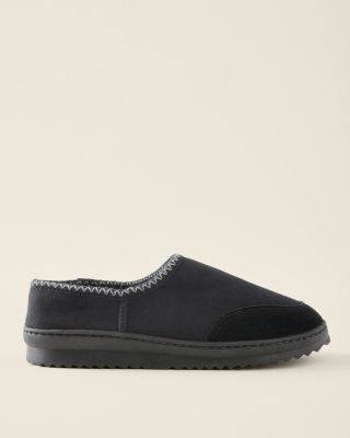  SLIPPER スエードブラック Men's EMU Platinum Outback Scuff Slippers | Garnet Hill