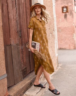 garnet hill linen shirt dress Linen Shirtdress