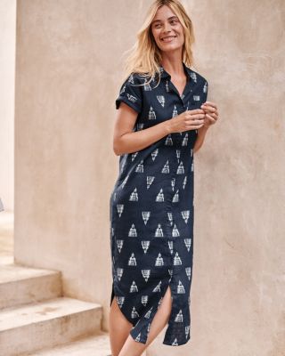garnet hill linen shirt dress Darcy Linen Shirtdress