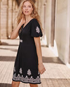 Orion Embroidered Knit Dress