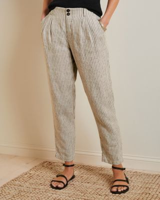 Striped Pants with Elasticated Waist