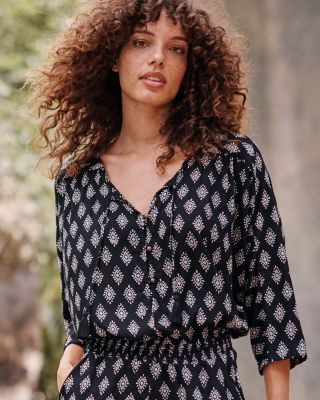 け*け様 house on the hill Sleeveless Romper Remi Draped Romper | Garnet Hill