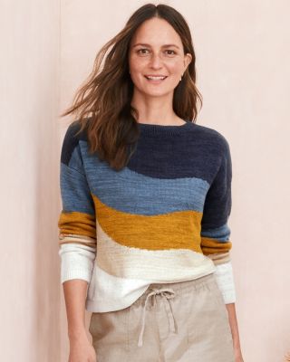 Agate Linen & Cotton Sweater | Garnet Hill