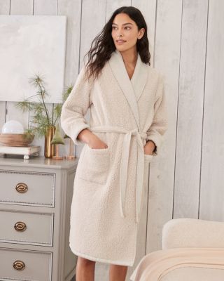 Reversible Sherpa Sweatshirt Robe