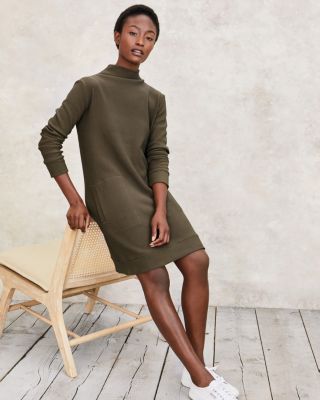 cotton ribbed dress Organic Cotton Rib Knit Maxi Dress