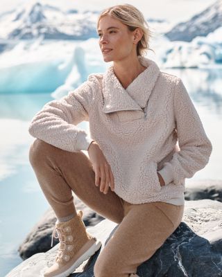 Sherpa sweatshirt outlet women's