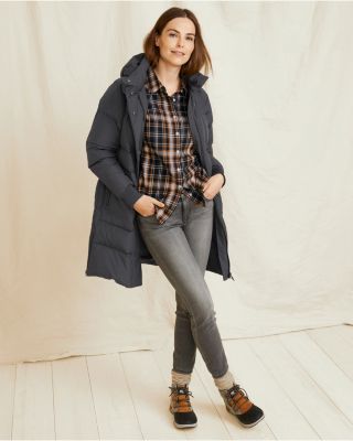 Side-Zip Down Coat | Garnet Hill