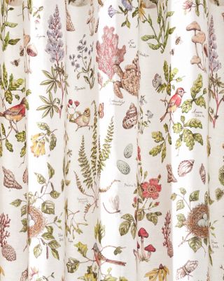 Botanical Garden Relaxed-Linen Shower Curtain | Garnet Hill