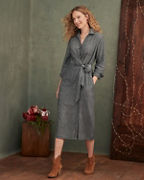 Eva Organic-Cotton Flannel Dress