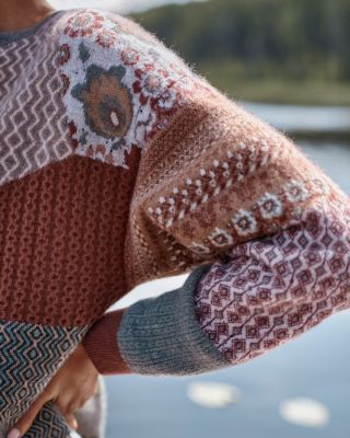 Patchwork Recycled-Cashmere Sweater Dress | Garnet Hill