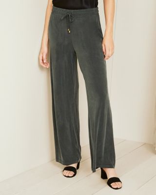 Wide-Leg Cupro Pants