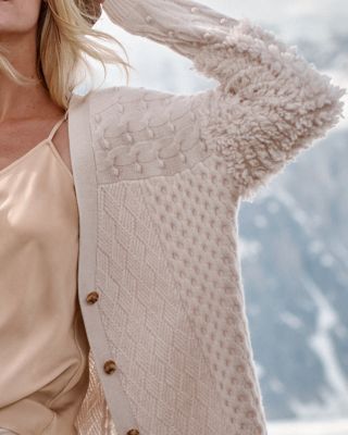 Recycled Cashmere Cropped Cardigan